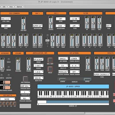Virtual JP-8000 editor / programmer - Roland JP-8000 / JP-8080* - LOGIC v4 - X image 3