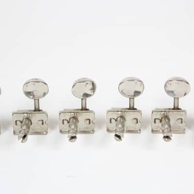 1964 1965 1966 Fender Kluson Deluxe Double Line Tuners Jaguar/Jazzmaster/Stratocaster ~NICKEL~ Pre-CBS 1960s USA image 5