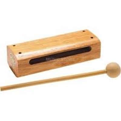 Latin Percussion LPA211 Aspire Large Wood Block with Striker - Natural image 2