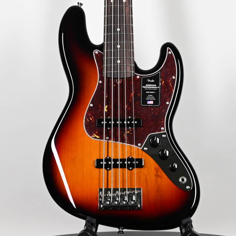 Fender American Professional II Jazz Bass V- 3 Color Sunburst 2026 (US25107148) image 1