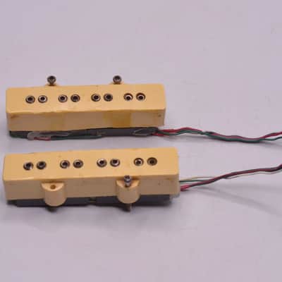 Vintage 1970s Dimarzio PAF JAZZ BASS Pickups Fender Guitar Patent Applied For Set 1980's image 2