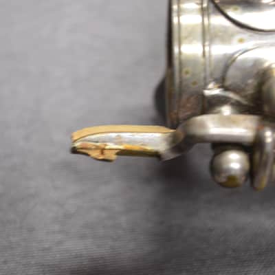 1953 Elkhart "The Buescher" Vintage Alto Sax -Silver Plate image 8