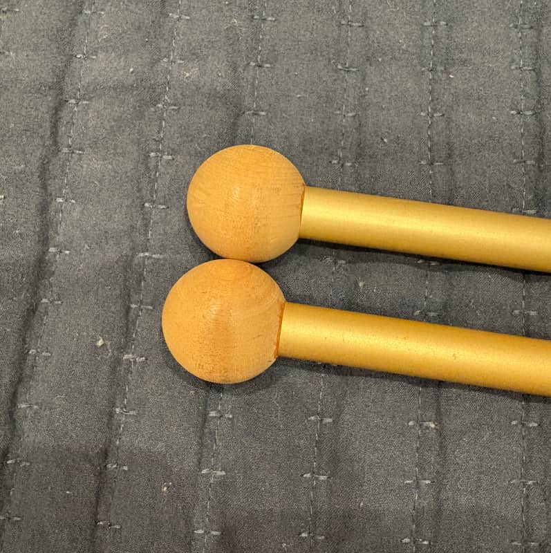 Al Payson Vintage Timpani Mallets - hard wood 1980s? image 1