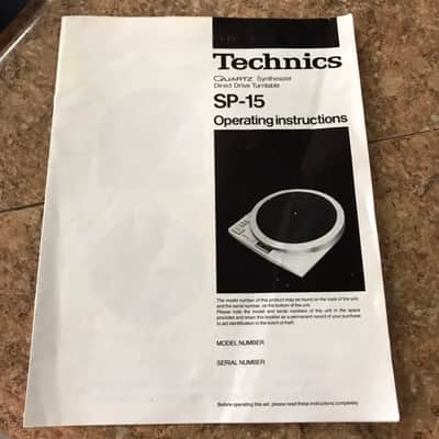 Technics SP-15 Direct Drive Turntable Grado Cartridge Sumiko MMT Tone Arm image 8