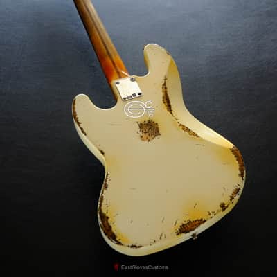 Fender Standard Jazz Bass 60th Anniversary Vintage White Aged Relic image 3
