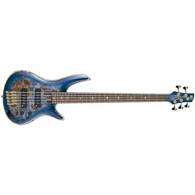 Ibanez SR2605 CBB Cerulean Blue Burst - Premium SR Series 5-String Bass Guitar+ Gig Bag - Brand New - SR2605CBB image 1