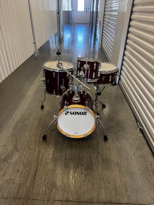 Sonor AQX Micro 8/13/14/13x6" 4pc Shell Pack 2021 - Present - Red Moon Sparkle image 1