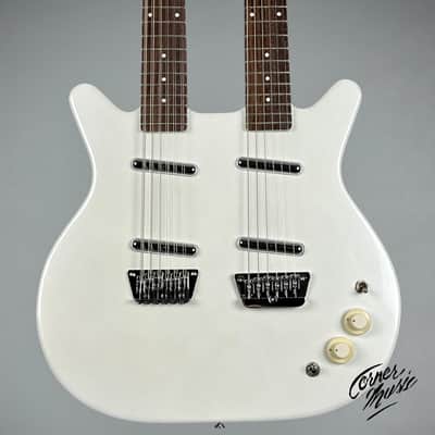 Danelectro Doubleneck 6-String/12-String 2024 - White Pearl image 1