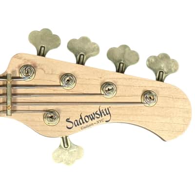 Sadowsky NYC 5 PJ, Honeyburst Flame, Ebony Fingerboard, Very Good Condition image 10
