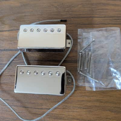 2013 Gibson 57 Classic and 57+ Plus Humbucker Pickup Set Chrome Unused image 2
