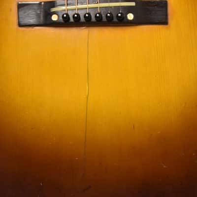 c. 1942 Gibson J-50/J-45 Jumbo Acoustic Banner Logo Refinished Sunburst w/HSC image 25
