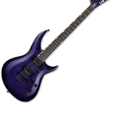 ESP LTD H3-1000 Electric Guitar See Thru Purple Sunburst image 2
