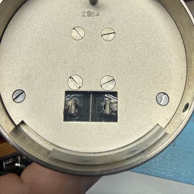 Neumann U47 Long Body #2927 - K47 capsule, VF14M tube, BV08 Transformer, original PSU and Cable 1950s - Chrome Top / Grey Painted Body image 23