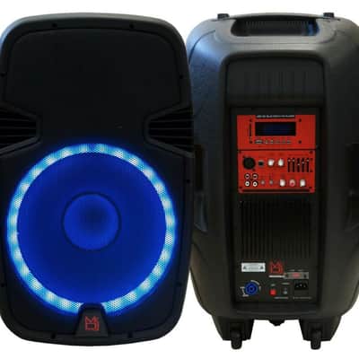 2 Mr. Dj PBX2690LB 15" 3500W PA DJ Active Amplifier Bluetooth Speaker PAIR image 2