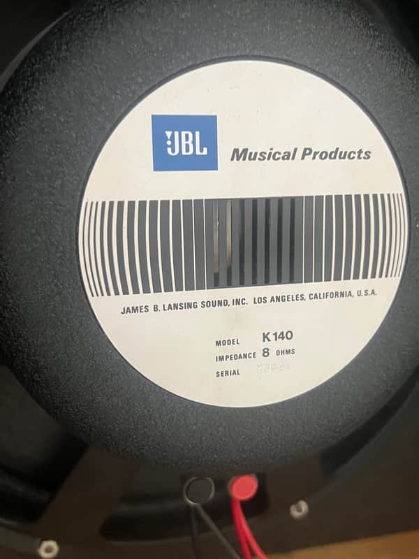 JBL 140K 15" Speakers(Pair), in Vintage Kustom Bass Cab. on Wheels. image 1