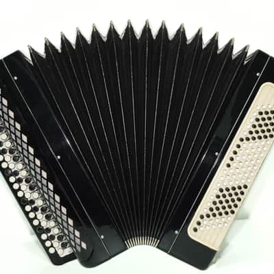 Bayan Accordion Tulskiy Tula 3 Row Chromatic Button Accordion 120 Bass, Vintage Music Box B System, New Straps, Soviet Harmonica, 2758 image 5