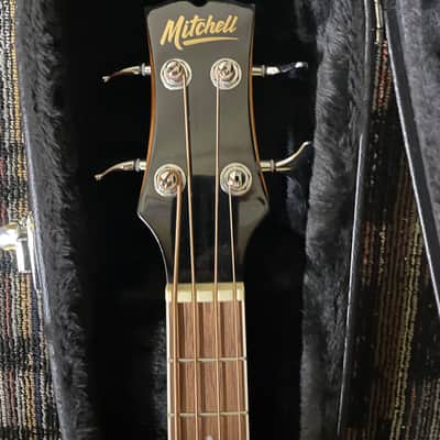 Mitchell Mitchell EZBN Super Short-Scale Acoustic-Electric Bass Guitar - Current Model - Natural image 8