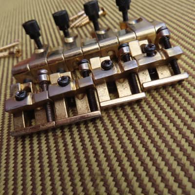 YAMAHA MB-1 MB-2 MOTION BASS BRIDGE GOLD 4 STRING with FINE TUNERS RARE!  CLEAN image 4