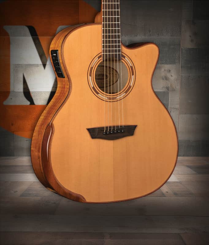 Washburn Comfort Deluxe 66 G66SCE Acoustic-Electric - Spalted Maple (WCG66SCE-O-U) image 1