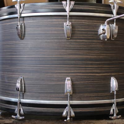 1970's Ludwig Pro Beat in "Ebony Oyster" 14"x24" 16"x16" 9"x13" image 3