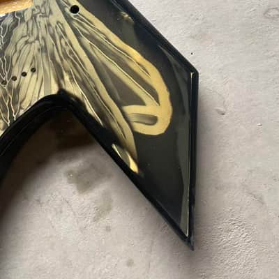 Fly Top Black Warlock Style Guitar Body image 11