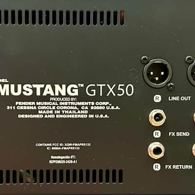 Fender Mustang GTX50 50-Watt 1x12" Digital Modeling Guitar Combo 2020 - Present - Black image 9