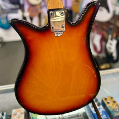 Teisco Shark Fin Bass Made In Japan, Burst Vintage '60s- Pre Owned image 12
