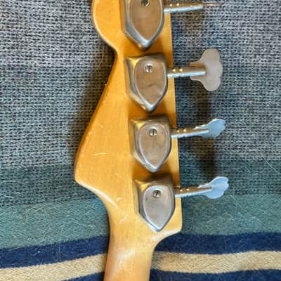 1965 Hagstrom II B Bass Guitar w/ Hardshell Case – Vintage Swedish Short Scale – Sunburst image 11