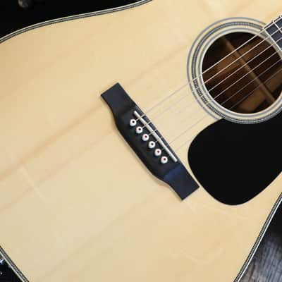 2018 Martin Custom Shop Seth Avett Limited Edition D-35 Dreadnought Acoustic Guitar Natural + OHSC image 5