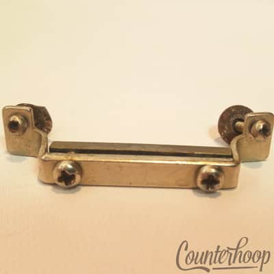 *Gretsch Snare Drum Butt Plate Vintage 40s Broadkaster Nickel 2 1/4"Marching USA image 1