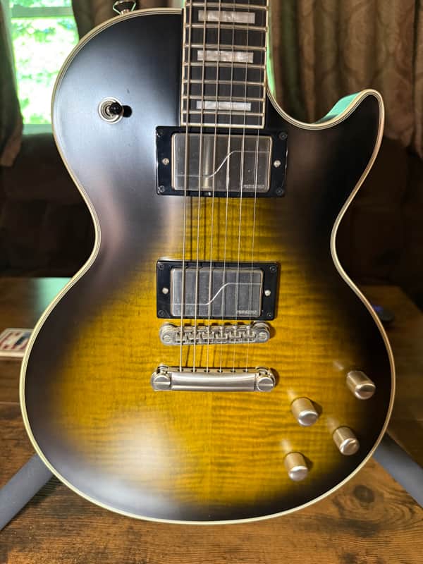 Epiphone Les Paul Prophecy – Olive Tiger  – Includes Gig Bag image 1