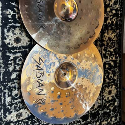 Mint Sabian 14" B8 Pro Marching Band Cymbals w/ Straps - Brilliant image 3