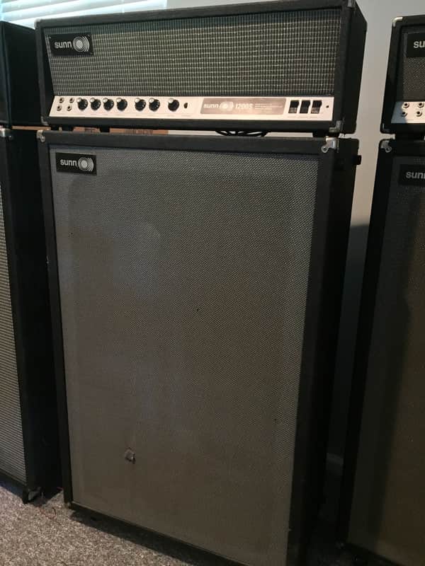 1968 Sunn 2x15 cabinet with JBL D140-6 speakers w/ built in JBL crossover. All Original. image 1
