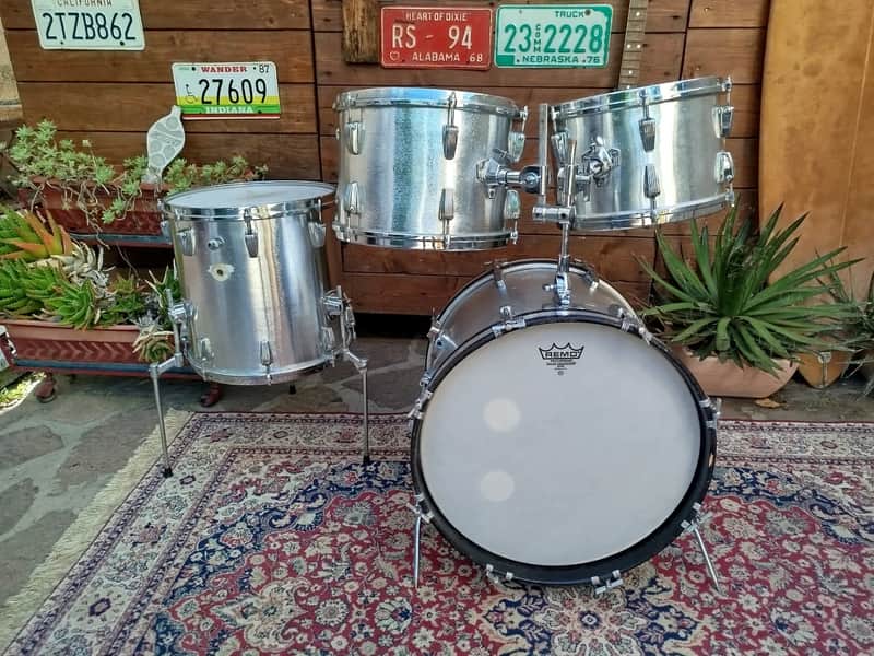 SUPER WOODING "President" Jazz set, 1970s. Vintage. image 1