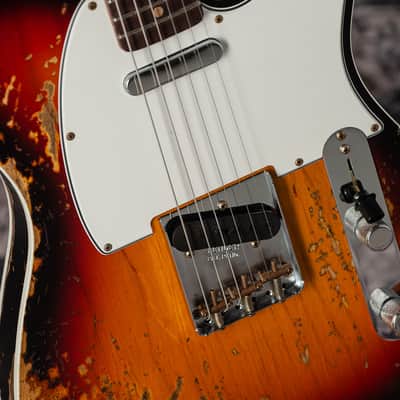 Fender Customer Shop ’60 Telecaster Custom Super Heavy Relic - 3 Tone Sunburst image 6