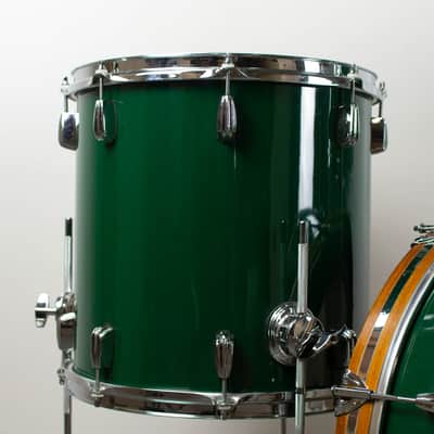 Q Drum Co "Forest Green" Maple Drum Kit image 4
