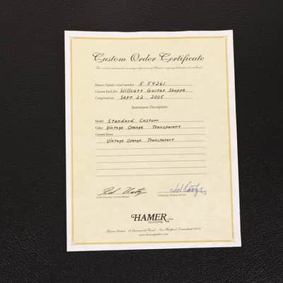Hamer Standard Custom Vintage Orange Transparent 2005 image 15