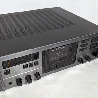 Carver 6250 Magnetic Field Power Amplifier Stereo Receiver - 125 Watts per Channel - 1988 Black image 2
