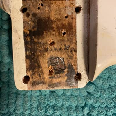 Fender Stratocaster 1961 Body Olympic White Refin image 14