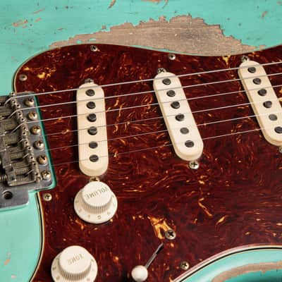 Fender Custom Shop Masterbuilt 1969 Stratocaster Relic - Sea Foam Green image 14