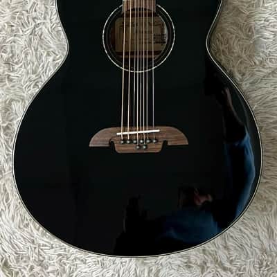 Alvarez ABT60CE-8BK 8-String Baritone Black Acoustic Electric Guitar, B-Stock image 1