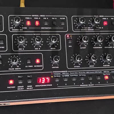 Sequential Prophet-10 Desktop 10-Voice Polyphonic Synthesizer 2021 - Present Black with Wood Sides image 3
