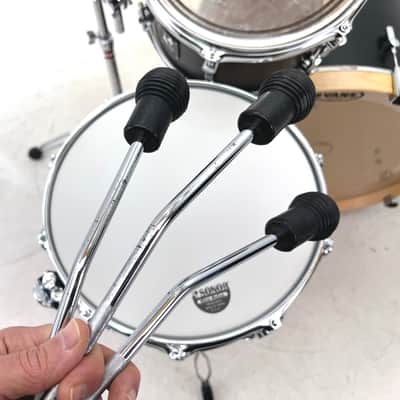 Sonor SQ1 4-pc Shell Pack in GT Black, 12/16/22/14 (322 Set NM-MH GTB plus 1465 SDW Snare) image 12