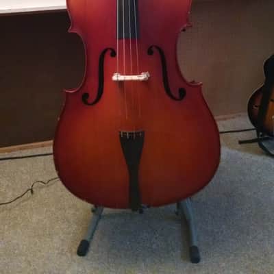 Erich Pfretzschner Upright Bass, 3/4 892L w/Stand and Padded Carry Case image 1