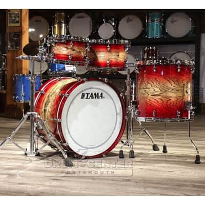 Tama Star Walnut 4pc Drum Set w/22BD Garnet Japanese Sen Burst image 2