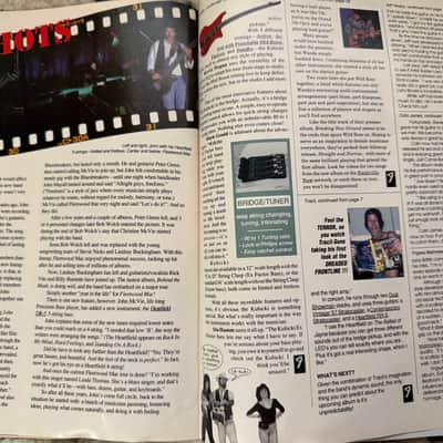 Fender Frontline Magazine 1990 Tracii Guns stratocaster telecaster Stevie Ray Vaughan Kubicki  Bass image 19