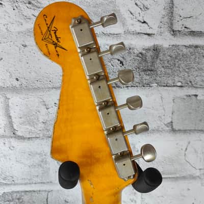 Fender Custom Shop Limited Edition Red Hot Strat Super Heavy Relic, Maple Fingerboard, Super Faded Aged Lake Placid Blue image 8
