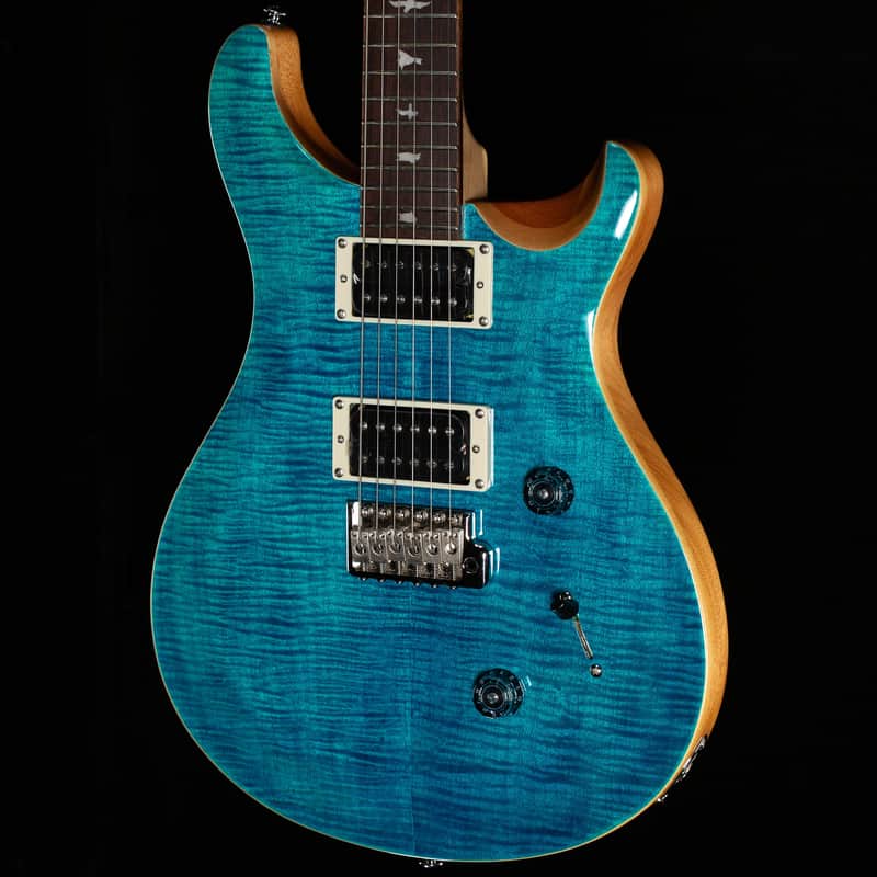 PRS SE Custom 24 Blue Matteo Natural Back (552) image 1