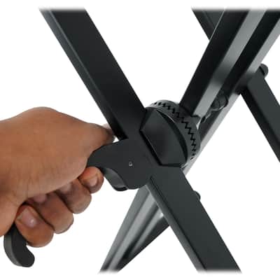 Rockville RKS42X 2-Tier X-Stand Keyboard or DJ Stand with Shelf to Turn Into Table image 23