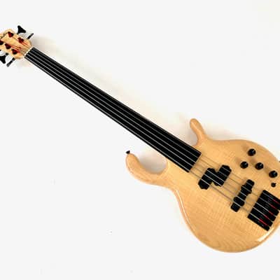 Pedulla Penta Buzz 5 String Bass Fretless 2000 Natural image 7